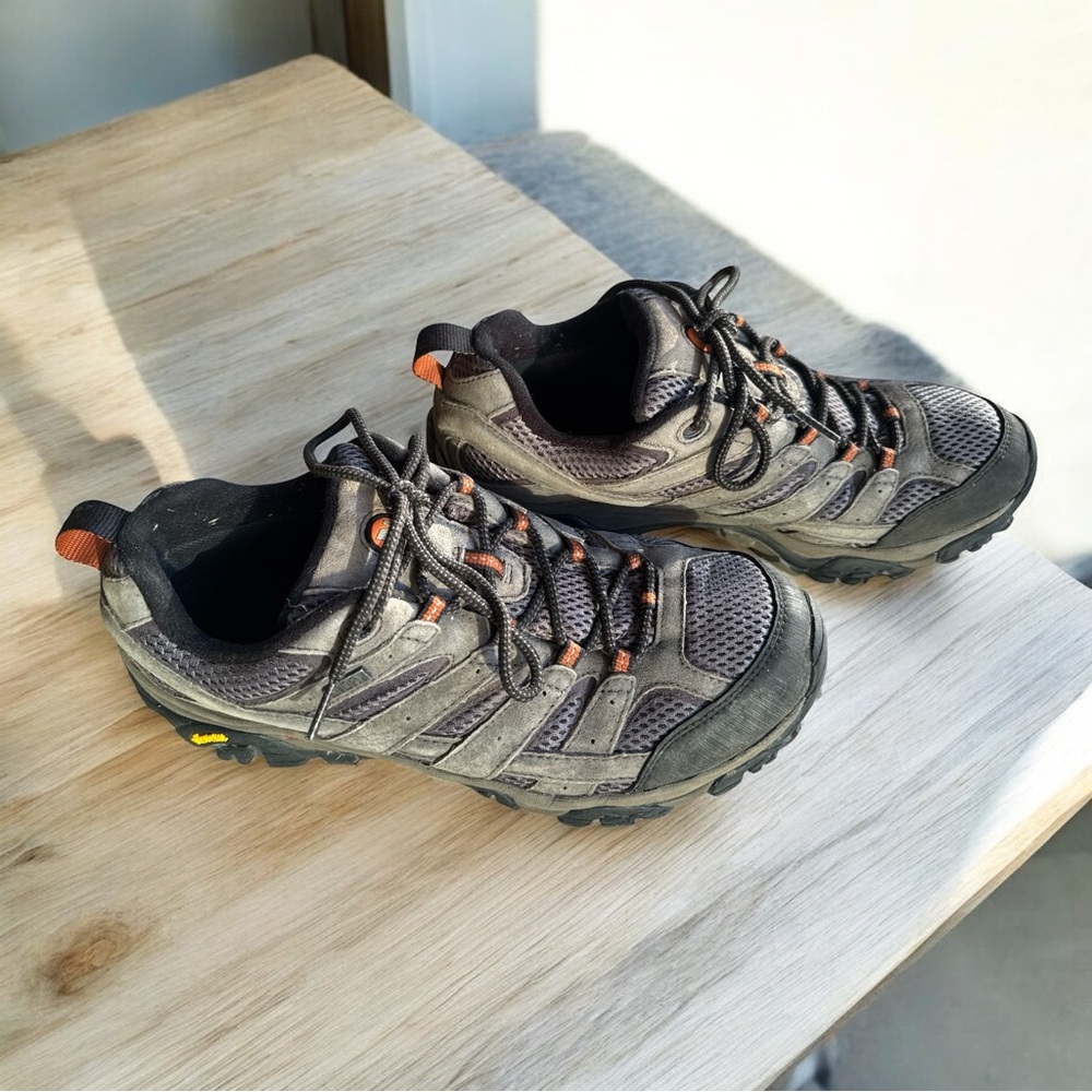 Merrell Moab 2 Vent Hiking Shoes Men’s Size 9.5 J06029 Gray‎ Ventilator Low Top